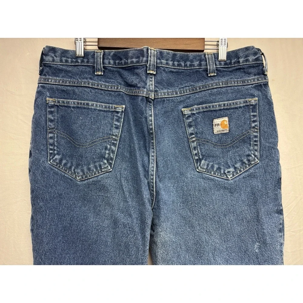 Carhartt FR Jeans Men's  38x30 Blue Denim Flame Resistant Workwear CAT 2 NFPA FR